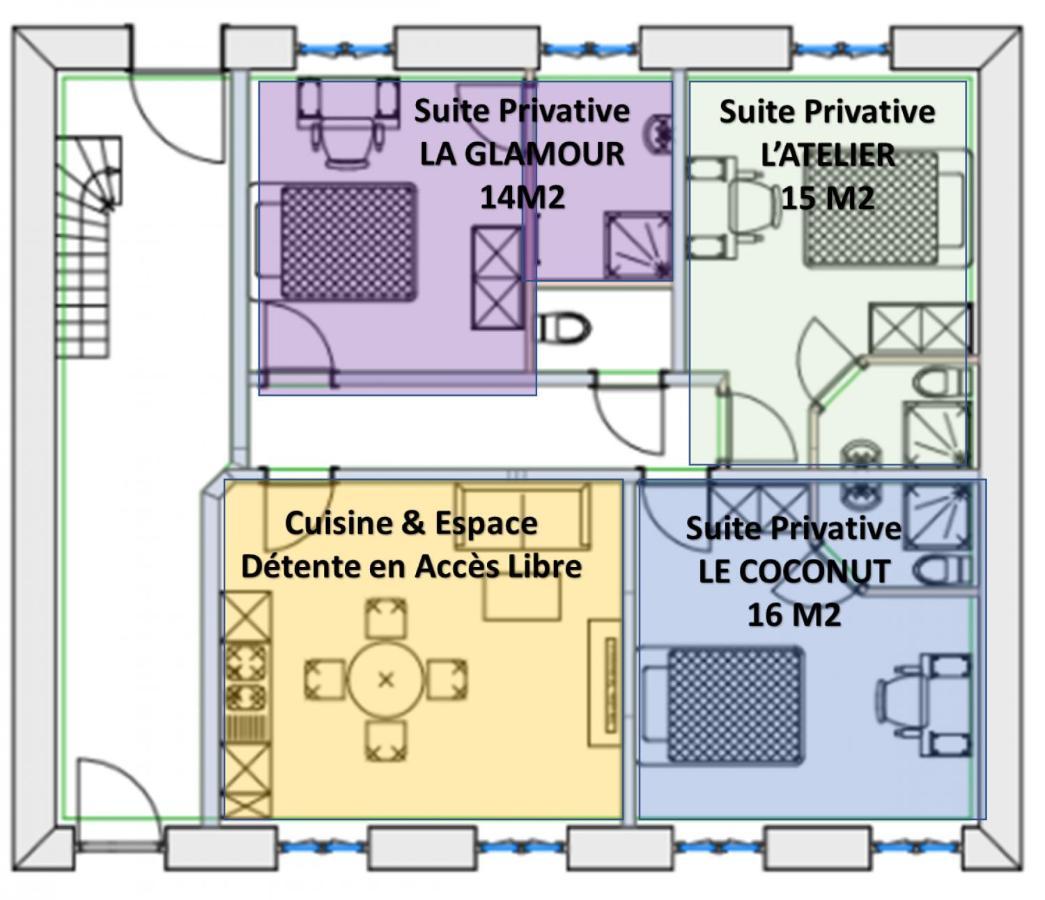 Le Convivial, Appartement Centre Ville מולהאוס חדר תמונה